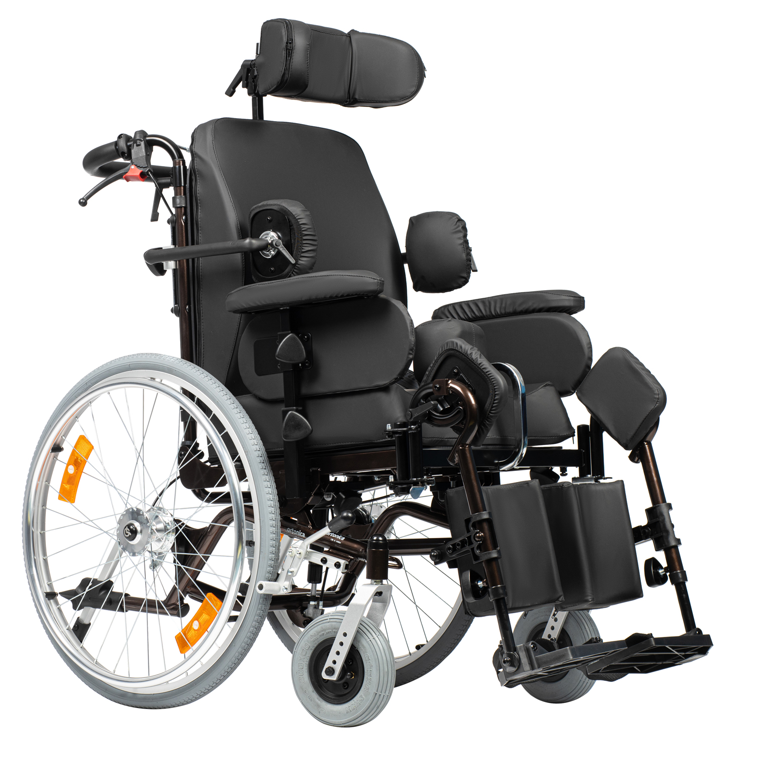 Кресло-коляска инвалидная ORTONICA Comfort 600 до 130кг (цельно-литые шины, ширина сиденья 45,5см)